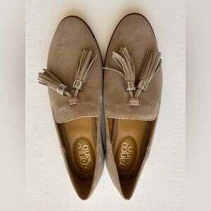 Franco Sarto Women's Tan Suede Loafers